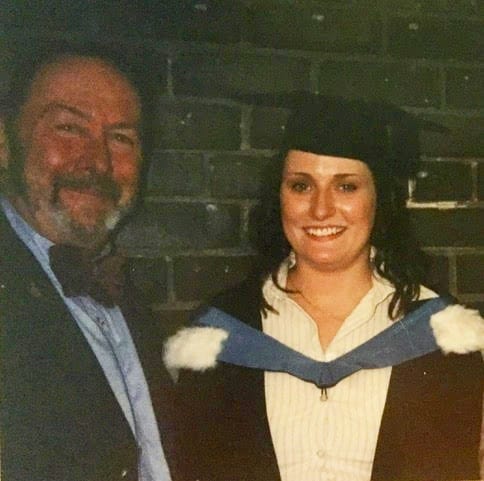 Dr Elaine Emmerson and her father